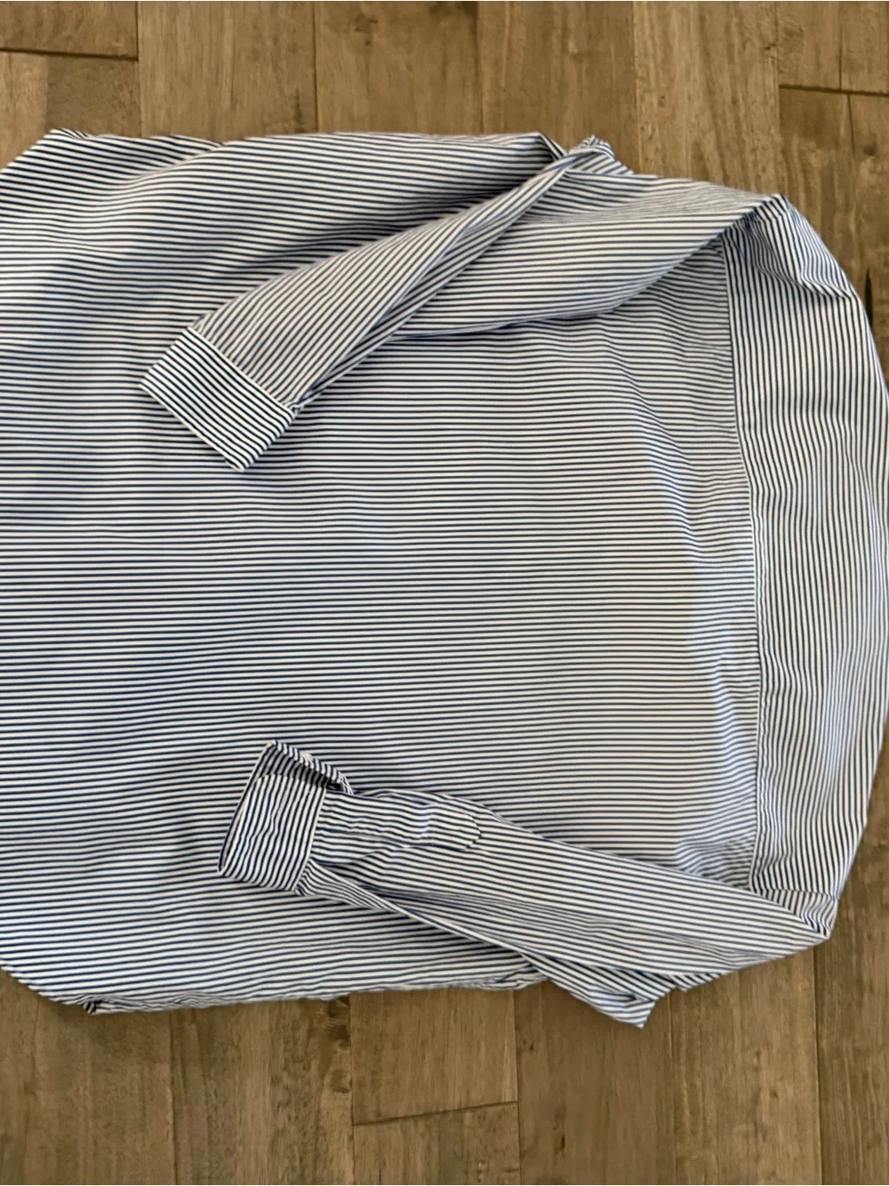 Frank & Eileen Navy and White Striped Button-Down Shirts - Picture 7 of 8
